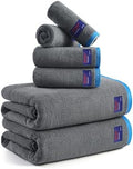 REDKISS 6 Piece Bath Towel Set, 100% Cotton, Soft Absorbent 600 GSM