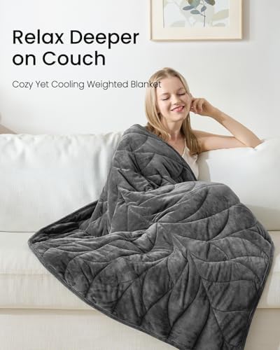 Weighted Lap Blanket 5 lbs 23"×29", Luxury Soft Small Weighted Lap Pad