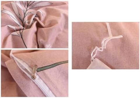 Floral Duvet Cover Queen Chic Botanical Bedding Set Cozy Cotton