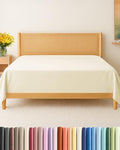 Queen Flat Sheet - Single Top Flat Sheet Only - Soft & Cooling - Off