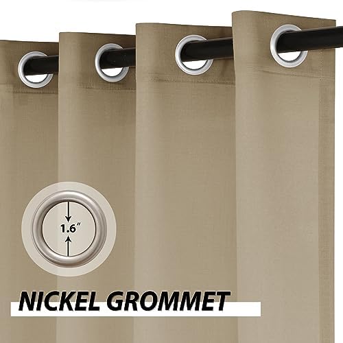 Macochico Grommet Curtains 108 Inches Long Light Filtering Energy