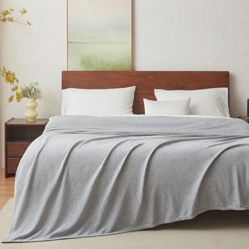 COOVA Lightweight Knit King Blanket for Bed, Decorative Blanket, Soft