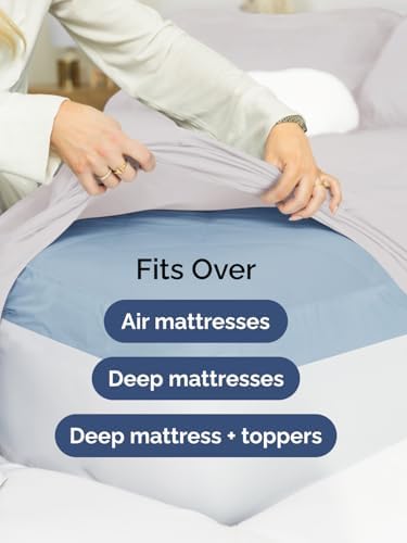 CGK Extra Deep King Single Fitted Sheet Only - French Grey