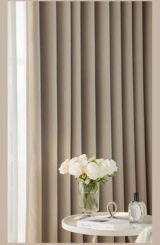 Beydodo Drapes for Living Room 72 Inch Length, Bedroom Darkening