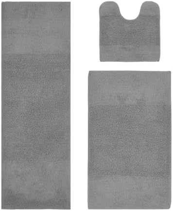 Tufted Super Soft Plush Multi-Piece 100% Cotton Bathroom Rugs Sets