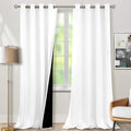 BGment White Blackout Curtains for Living Room 108 Inches Long 2