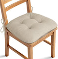 ELFJOY Dining Chair Cushions 1 Piece Non Slip 18"X18"X3" Beige