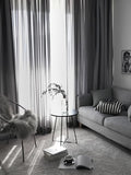 Sheer Bedroom Curtains 2 Panel Sets 63 Inch Length, Privacy Curtains