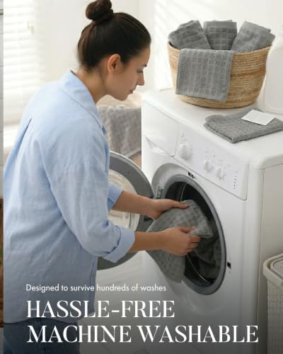 Bumble Kitchen Towels (6-Pack), 16"x28", 100% Cotton Dish Towels