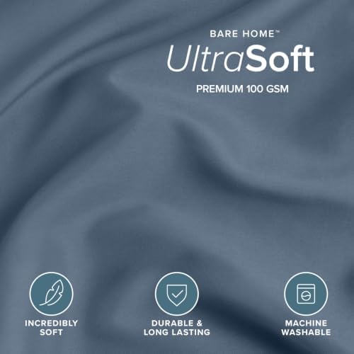 Bare Home Duvet Cover Set 1800 Ultra-Soft (Queen, Bering Sea)