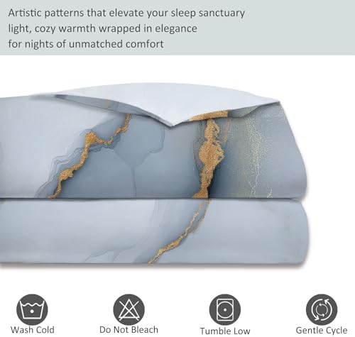Soft Duvet Cover Queen Size 90" x 90" - Abstract Agate Texture