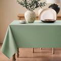 Faux Linen Tablecloths for Rectangle Tables, Burlap Textured Table