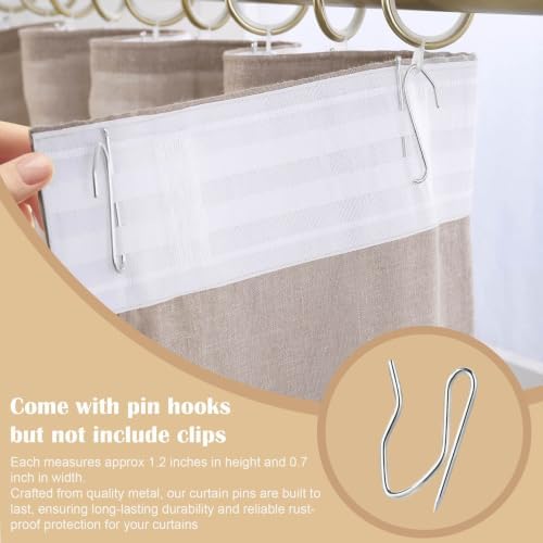 Semi Sheer Rod Pocket Curtains Linen Blend 84W x 96L, 2 Panels