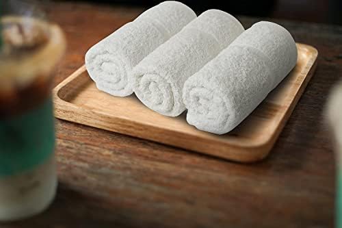 Basic Hand Towels 16x26 Inches – Pack of 12 – White Color – Soft and