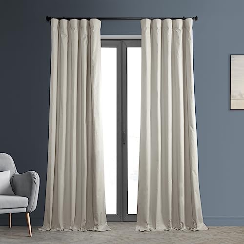 HPD Half Price Drapes Cotton True Blackout Curtains 120 inches long