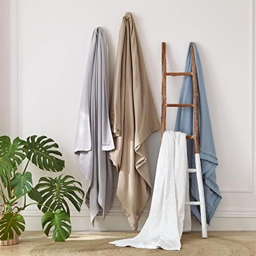 Vellux 100% Cotton Blanket - Soft, Breathable, Cozy & Lightweight