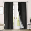 Macochico Pinch Pleated Curtains 84" Wx84 L 100% Blackout Window