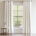Topfinel Ivory Cream Velvet Blackout Curtains 84 Inches Long,Room