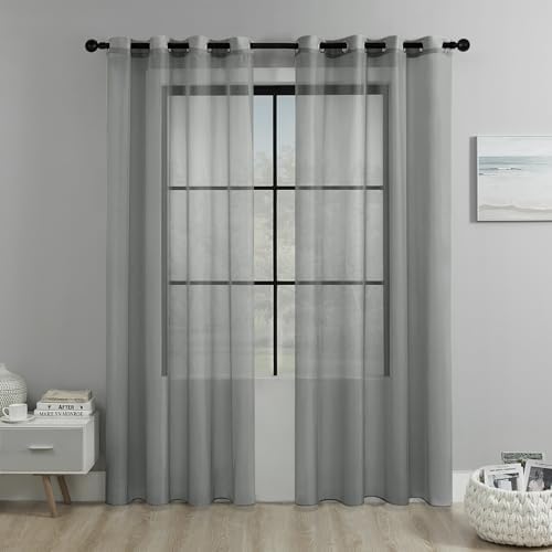2 Panels Sheer Curtains for Bedroom,Window Sheers Window Drapes