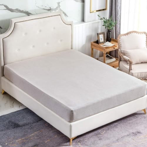 PURE ERA Jersey Fitted Sheet Only Heather Beige California King