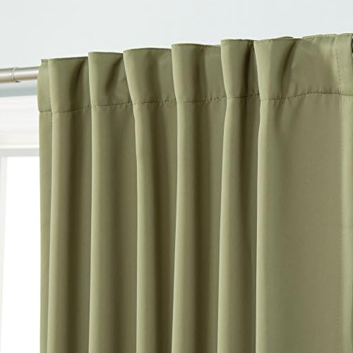 Home Fashion Premium Thermal Insulated Blackout Curtains - Back