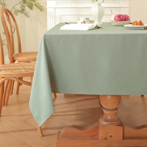 Alsoo Square Table Cloth, 60X60 Inch Linen Textured Tablecloth Spring
