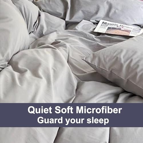 Light Grey Pillowcases 6 Pack, Queen Size, Soft and Comfy, Allergies
