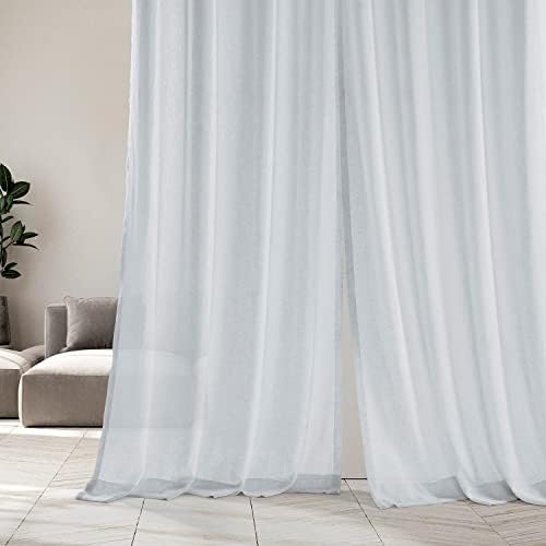 HPD Half Price Drapes Grommet Sheer Curtains for Living Room Solid