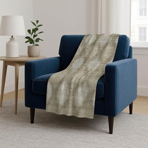 Addison Rugs ASB849 Taupe 50" x 70" Oversized Sherpa Throw Blanket