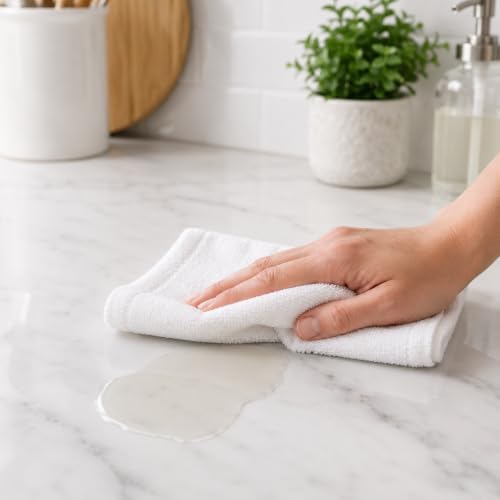 White Cotton Bar Mop Dish Cloths 12 x 12 in, 18 Pack