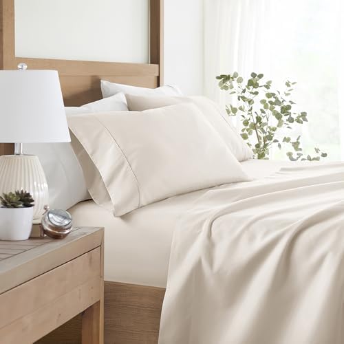 LINENS & HUTCH Sheet Set Solid Microfiber Ultra Soft Bedding - Full