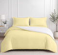 BedDecor Luxury 3 Piece Reversible Duvet Cover Set with Zipper &