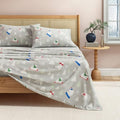 Great Bay Home Christmas Flannel Sheet Set King Size - 100% Turkish