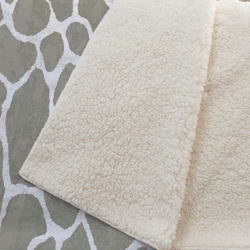 Addison Rugs ASB45 Taupe 50" x 70" Oversized Sherpa Throw Blanket
