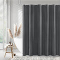 BBiggood Charcoal Grey Shower Curtain, Waffle Weave Shower Curtain for
