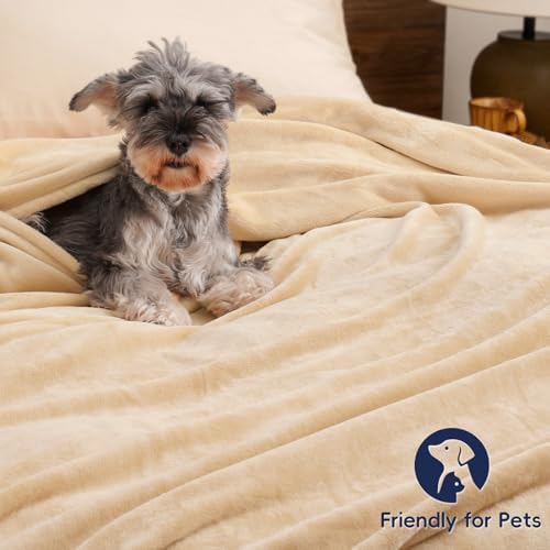 PHF Fleece Blanket King Size 108x90-300GSM Lightweight Airy Warmth