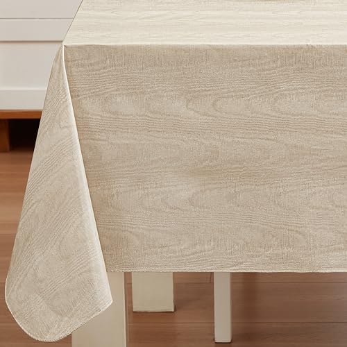 Newbridge Vinyl Flannel Backed Tablecloth, 52 x 70 Inch Rectangle