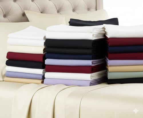 Royal Tradition Full 600TC 100% Cotton Sateen Sheet Set, Taupe