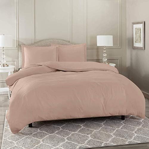 Duvet Cover Set - 100% Cotton 800 Thread Count Durable Bedding Duvet