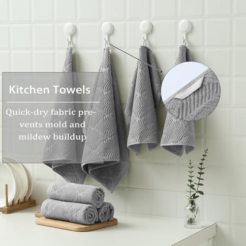 12Pack Kitchen Towels and Dishcloths Set, 16 x 25 inches Kitchen