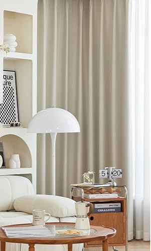 Beydodo Bedroom Curtains 63 Inches Long, Curtains for Living Room