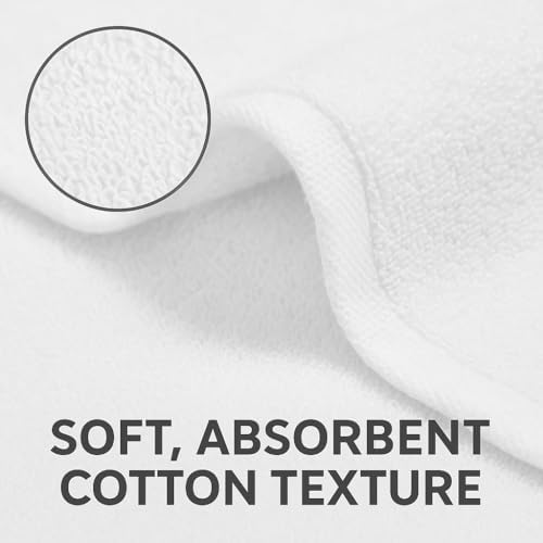 Wash Cloths 12”x12” – Economy Grade 100% Cotton, Soft, Durable &