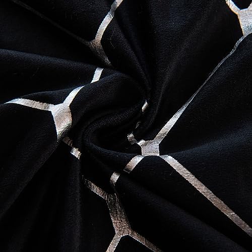 WACOMECO Silver Throw Pillow Covers, Pack of 2 Soft Velvet Decorative