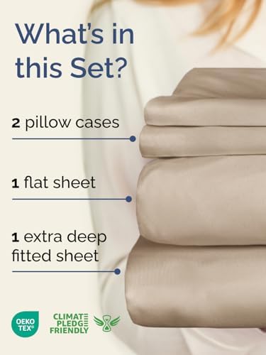 Extra Deep Pocket Full Size Sheet Set - 4 Piece Soft Bed Sheets