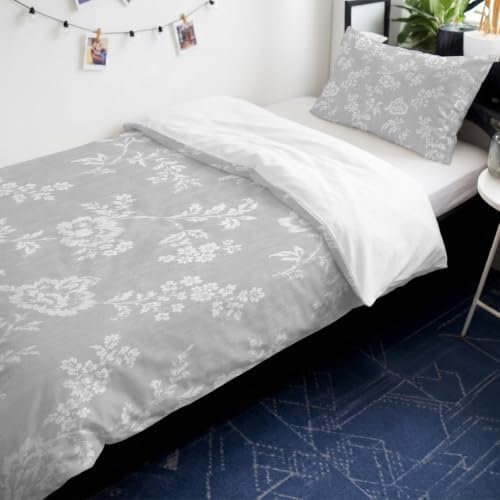 Spring Flowers Duvet Cover Queen Size,Quilt Cover 90"x90" with Zipper