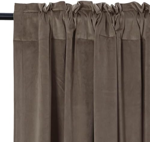 Drapifytex 84 Inches Long by 72 Inches Wide Room Darkening Brown