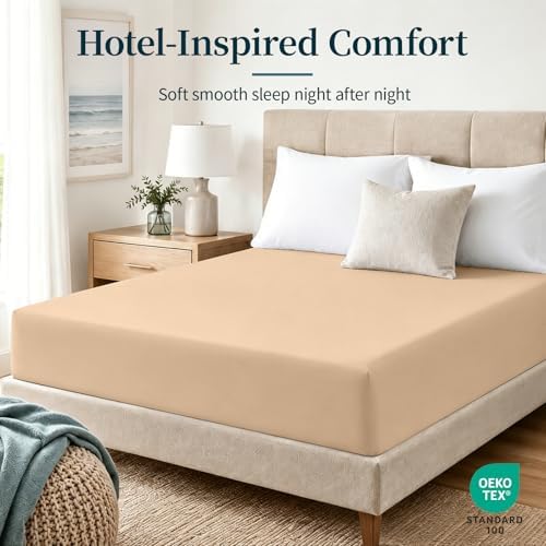 Warmstar 100% Cotton Cal King Size Fitted Sheet Only, 600 Thread Count
