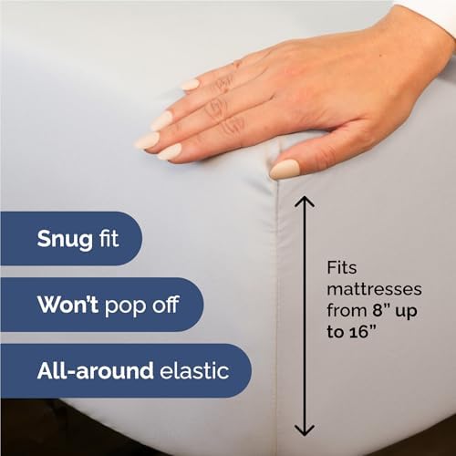 Full Size 4 Piece Sheet Set - Breathable & Cooling Sheets - French