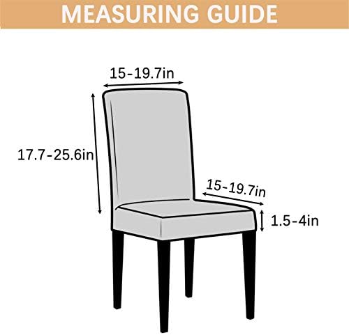 Dimatic 2 Pack Dining Chair Covers, Stretch Spandex Removable Washable