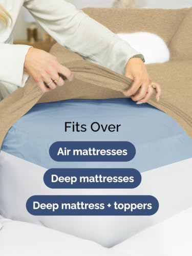 Extra Deep Pocket Full Sheet Set - Breathable & Cooling - Heathered